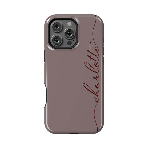 Custom Name Fresh Calligraphy iPhone Case - Vertical